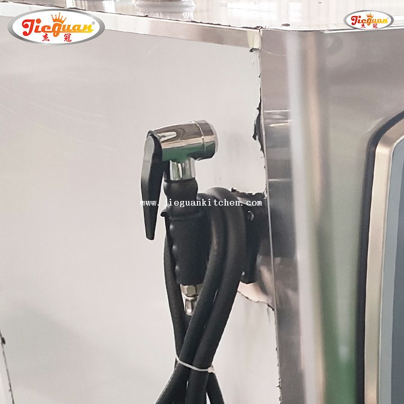  Horno combinado de convección eléctrico, horno de vapor combinado, cocina profesional, horno combinado de 6 capas 