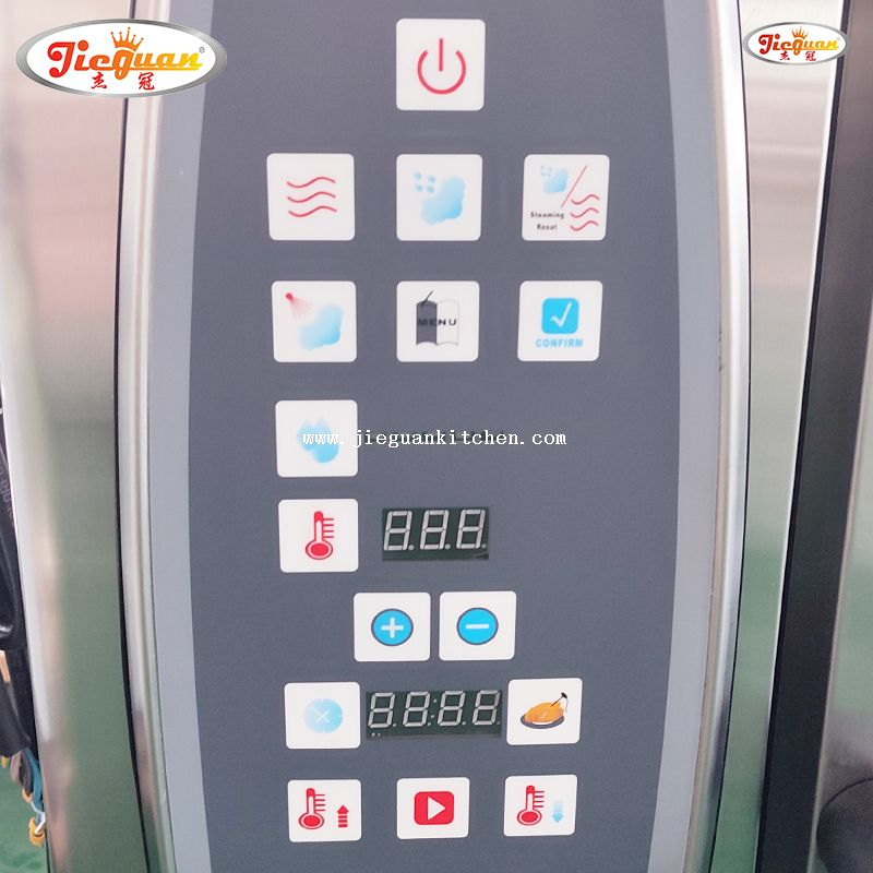  Horno combinado de convección eléctrico, horno de vapor combinado, cocina profesional, horno combinado de 6 capas 