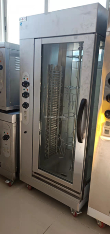 Asadores de pollo eléctricos verticales de acero inoxidable de alta resistencia para 12 piezas de pollo