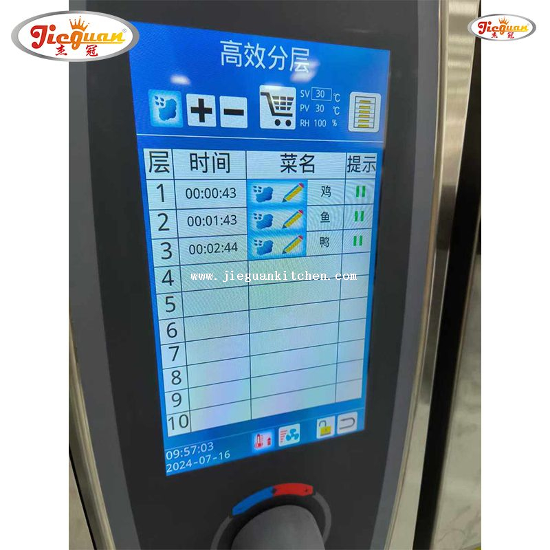  Combinación CE para hornear a vapor SS Pan encimera horno combinado para encimera eléctrico 40 bandejas horno combinado vaporizador comercial