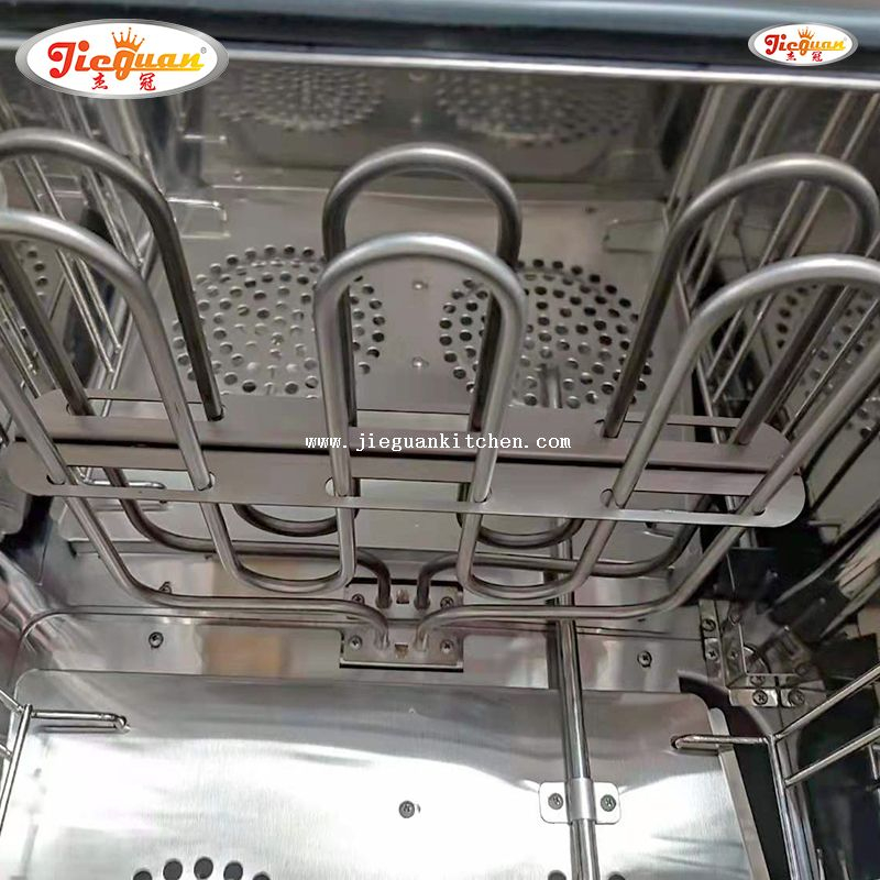 Horno eléctrico de convección en perspectiva con vaporizador.