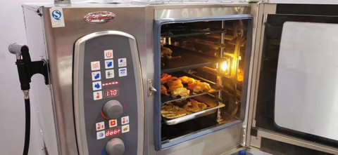 Combi de vapor eléctrico comercial de 20 capas EOA-20-CMP con autolimpieza