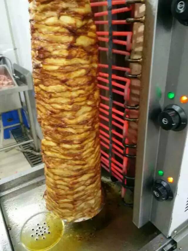 Máquina de kebab de parrilla sharwarma eléctrica para restaurante de hotel comercial