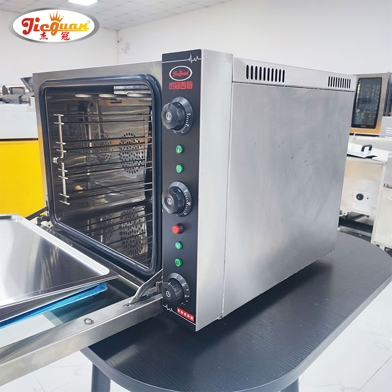 Horno de pared profesional de acero inoxidable a la venta, horno eléctrico incorporado de convección, horno comercial con pulverizador de niebla