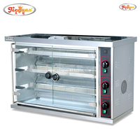 Asador de pollo asador de 3 asadores para 15 piezas de pollo