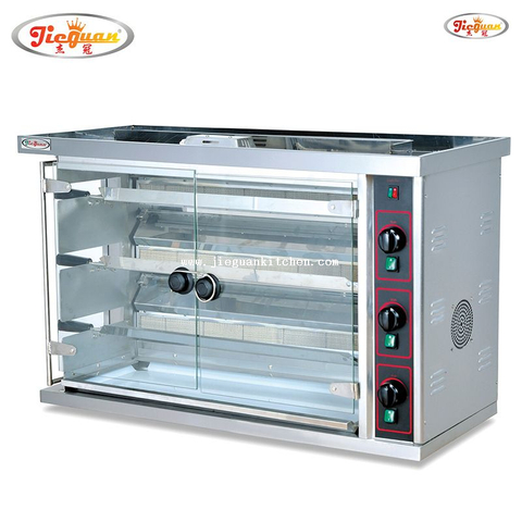 Asador de pollo asador de 3 asadores para 15 piezas de pollo