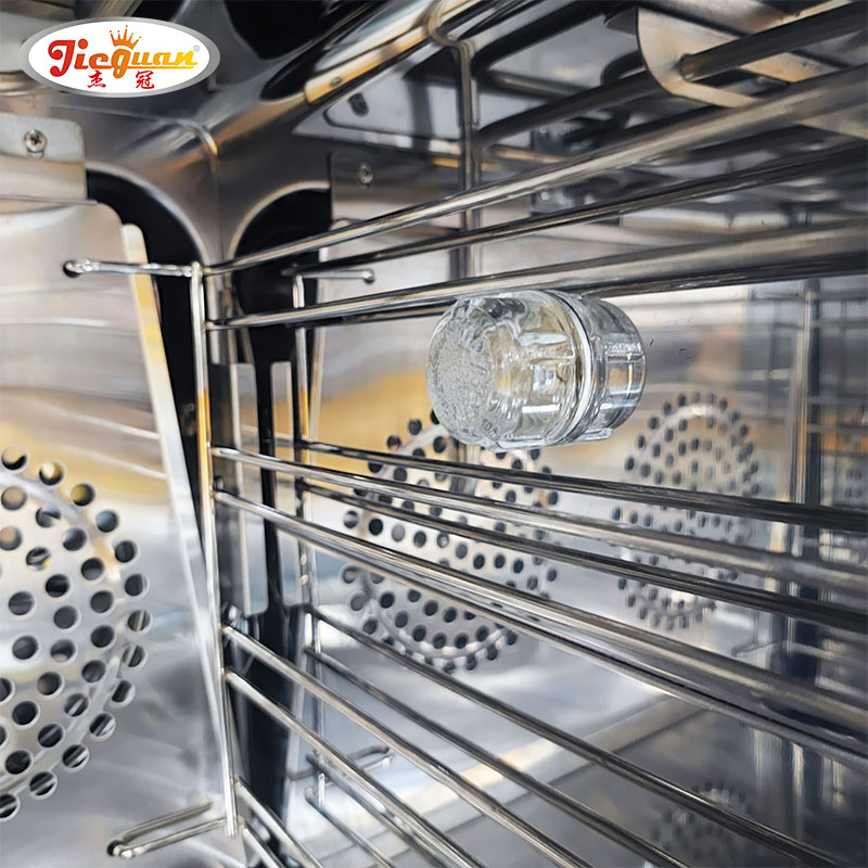 Horno de pared profesional de acero inoxidable a la venta, horno eléctrico incorporado de convección, horno comercial con pulverizador de niebla