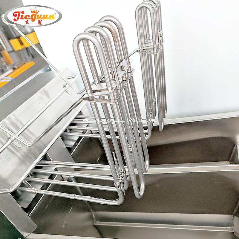 Freidora digital vertical de 2 tanques con 2 cestas