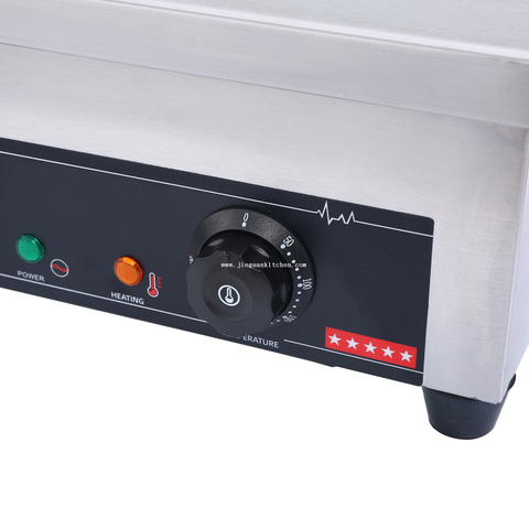 Plancha plana eléctrica comercial de encimera de 530 mm