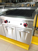 Horno de barbacoa Vertical comercial, equipo de cocina, parrilla de roca de Lava, Gas LPG, OEM, con gabinete para restaurante, superventas