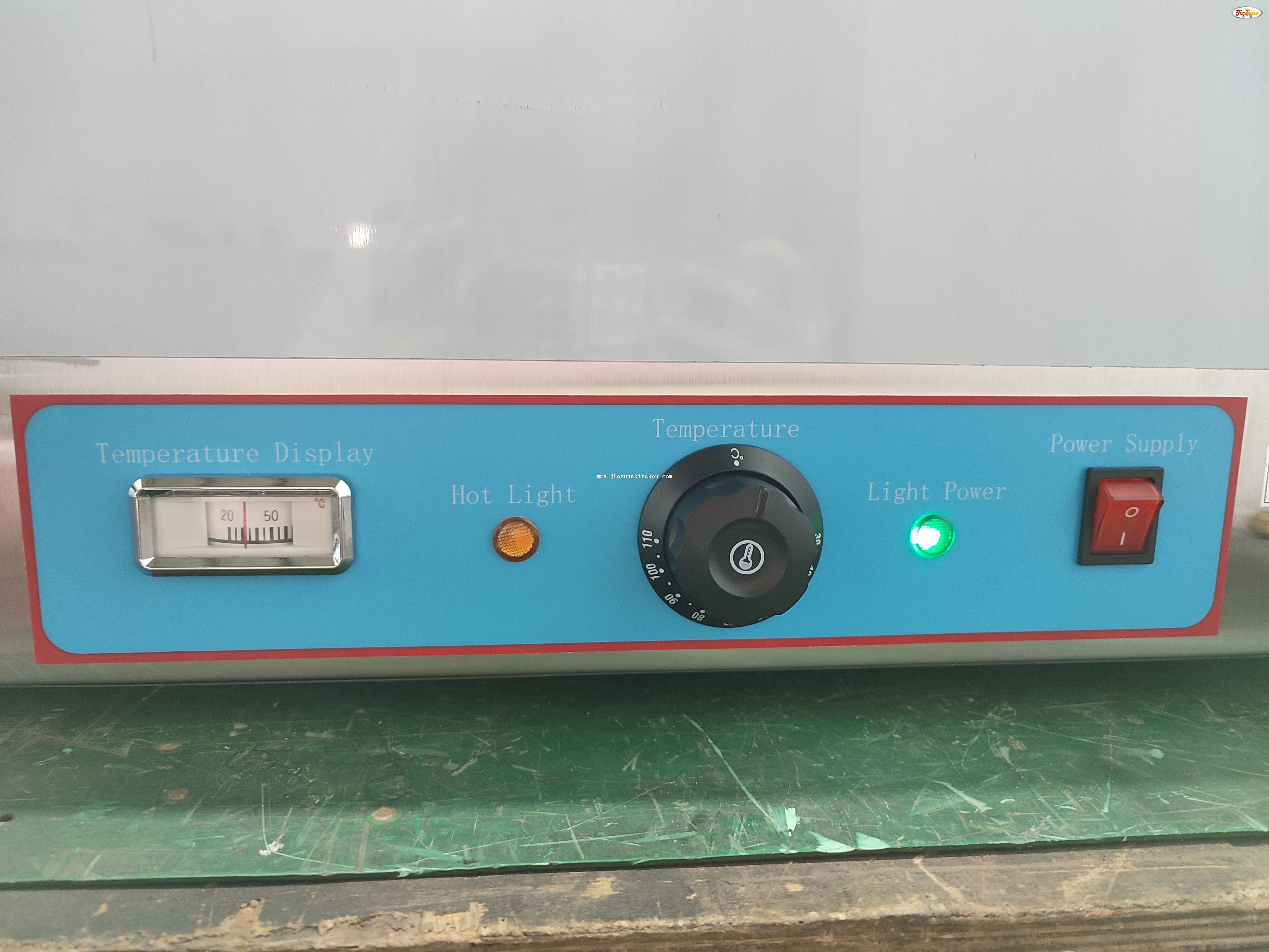 Baño María eléctrico de encimera de 3 sartenes, baño María de mesa con exhibición