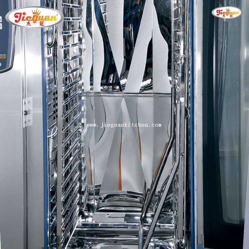 Horno eléctrico combinado de 40 bandejas.