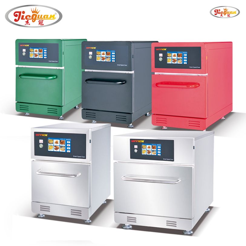 Fabricante fabricado en China, cocina comercial de 20 litros, 100 menús preestablecidos, horno rápido con microondas