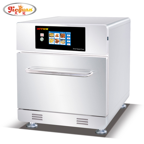 Proveedor fabricado en China Horno rápido de 30 l y 5 etapas de cocción con microondas para catering comercial