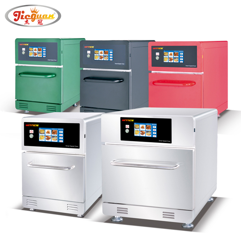 Proveedor fabricado en China Horno rápido de 30 l y 5 etapas de cocción con microondas para catering comercial
